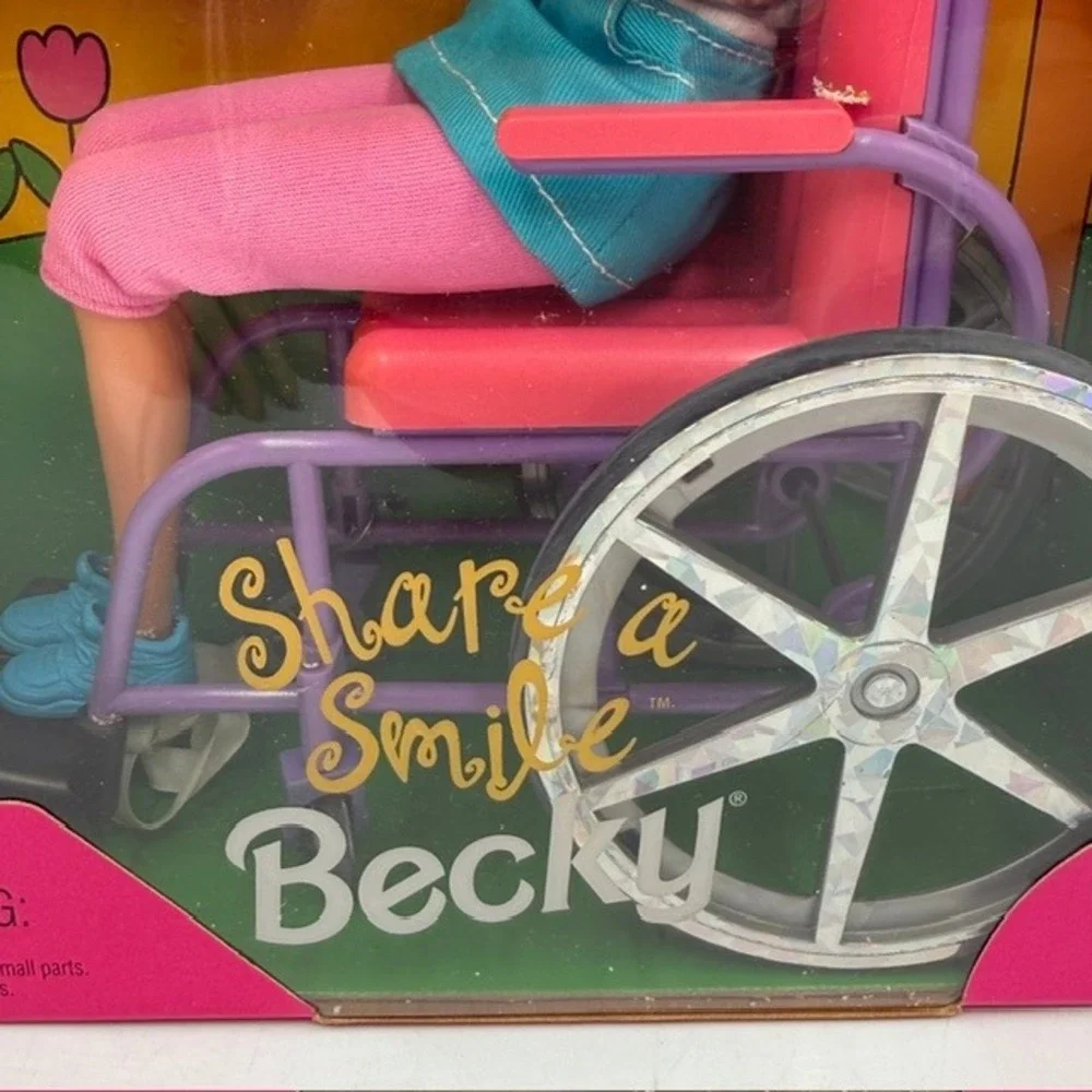 Mattel Share a Smile Becky Doll Wheelchair Special Edition 1996 NIB 15761